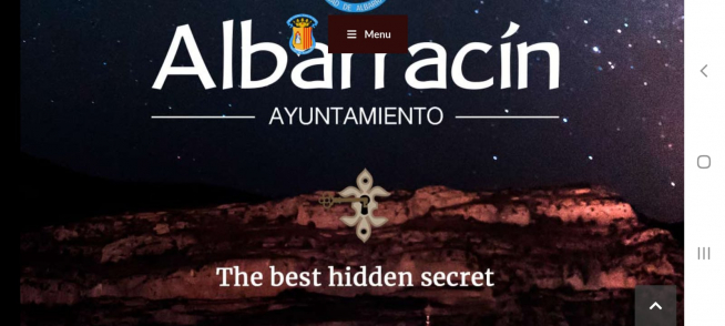 La web municipal, traducida al inglés.