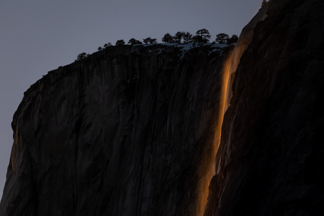 Patatas justa Fructífero Fotos de la 'cascada de fuego' en el Parque de Yosemite