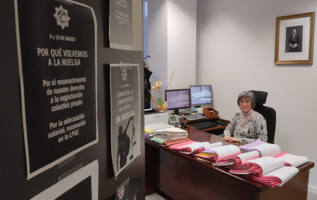 Ana Igea, vocal de la Unión Progresista de Letrados de la Administración de Justicia (UPSJ) en Zaragoza.