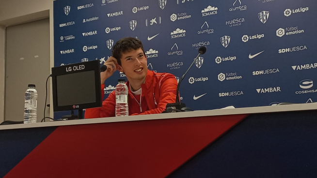 Marcos Calvo Bauzás es jugador de la SD Huesca en Liga Genuine.