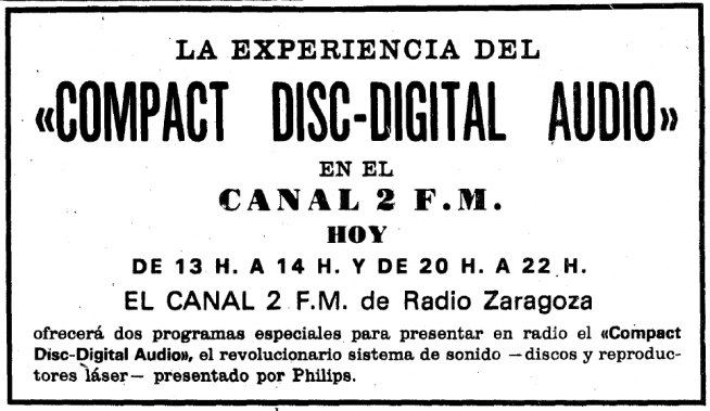 Radio Zaragoza anuncia en las páginas de HERALDO dos programas especiales para dar a conocer los novísimos CD