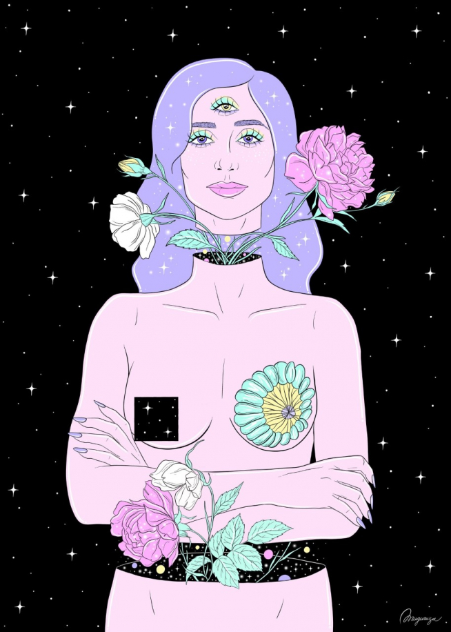 Una de las ilustraciones de Isa Muguruza.
