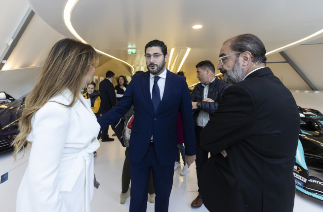 Foto de los candidatos al Gobierno de Aragón en las elecciones autonómicas del 28-M, en el pabellón Puente de la Expo de Zaragoza