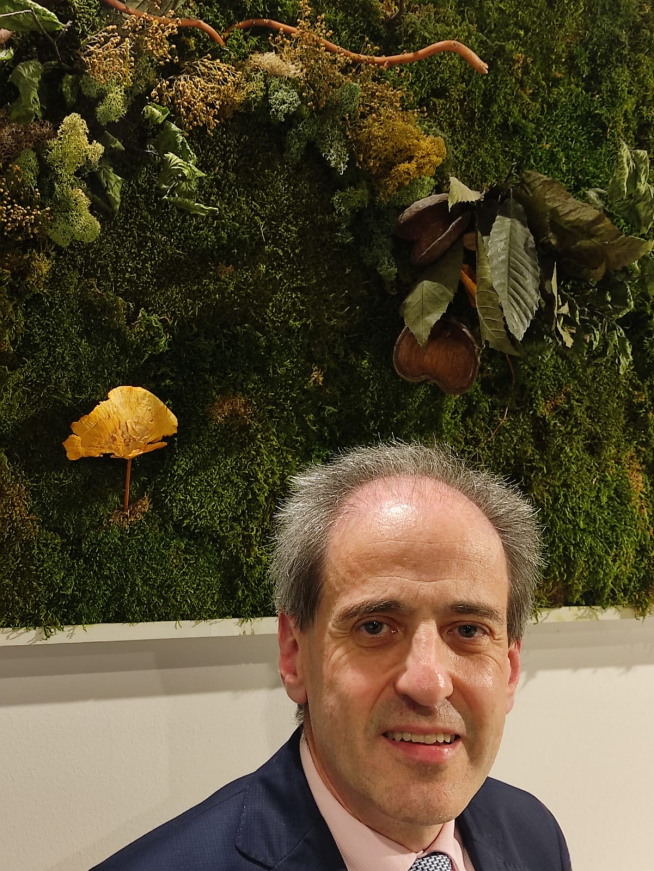 Pedro Bosqued, en una de las noches de poesía, tertulia y amistad en La Scala.