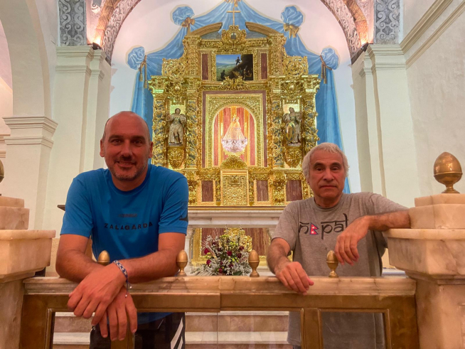 Simeón e Hipolit, en el actual altar