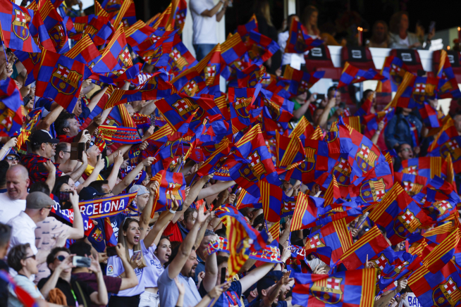 Foto de la final de la Champions League femenina entre el FC Barcelona-Wolfsburgo
