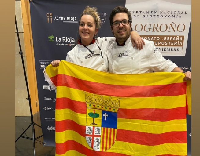 Pablo Lorao y Esther Barroso, subcampeones de España de repostería.