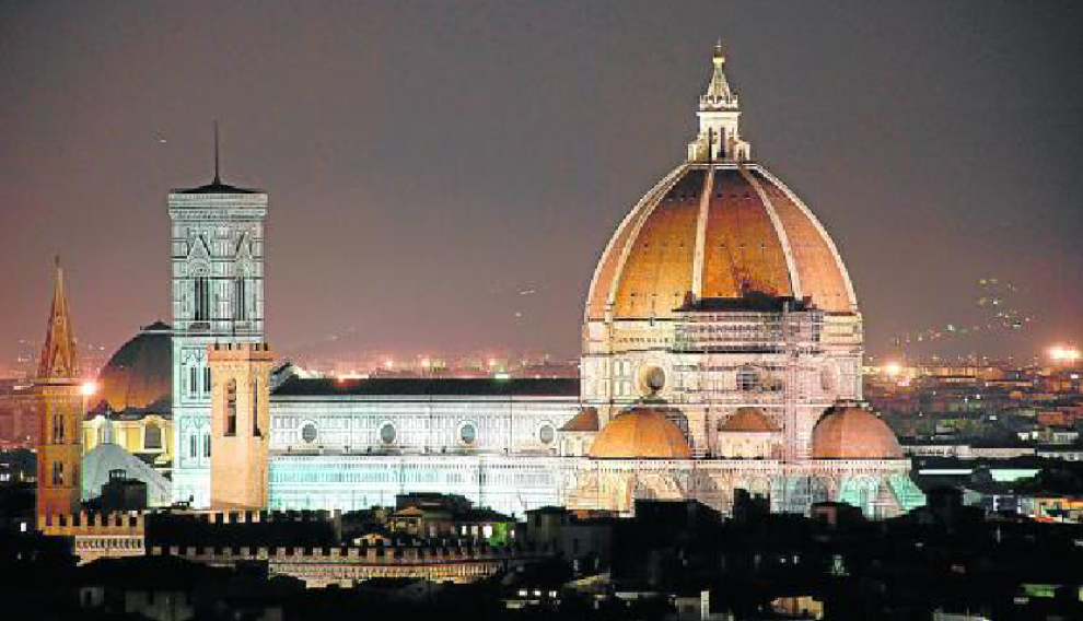 La basílica de Santa Maria del Fiore (de la Flora), una de las obras maestras del Renacimiento.