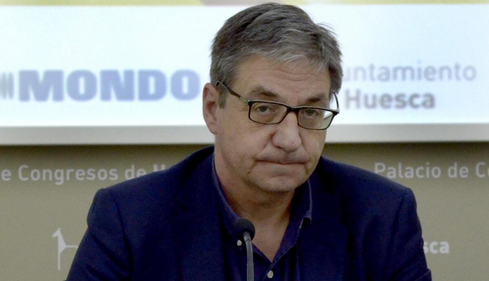 Mariano Soriano, durante la gala aragonesa del Deporte.