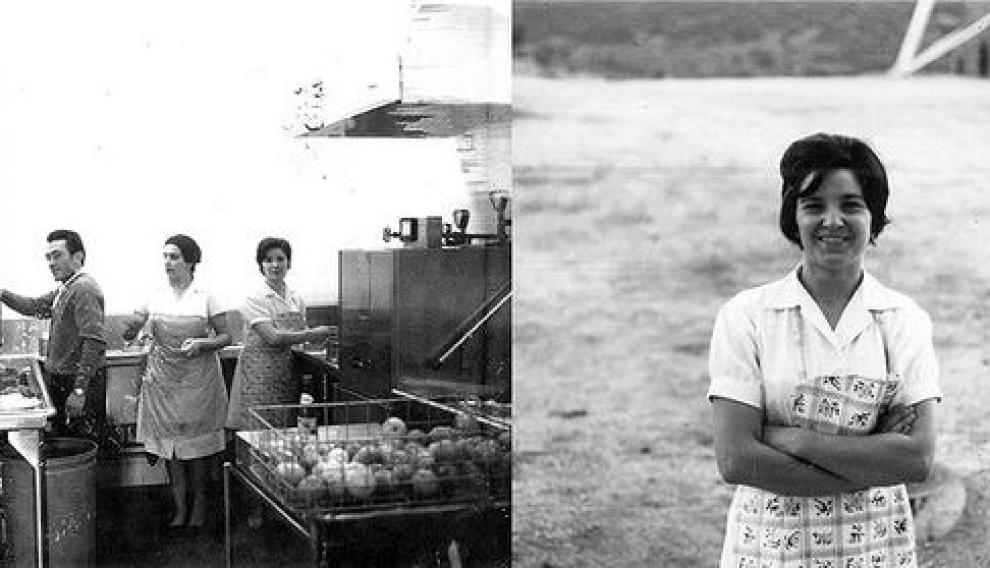 Cocina de la antigua estación de Fresnedillas, donde trabajó Consuelo Alonso.