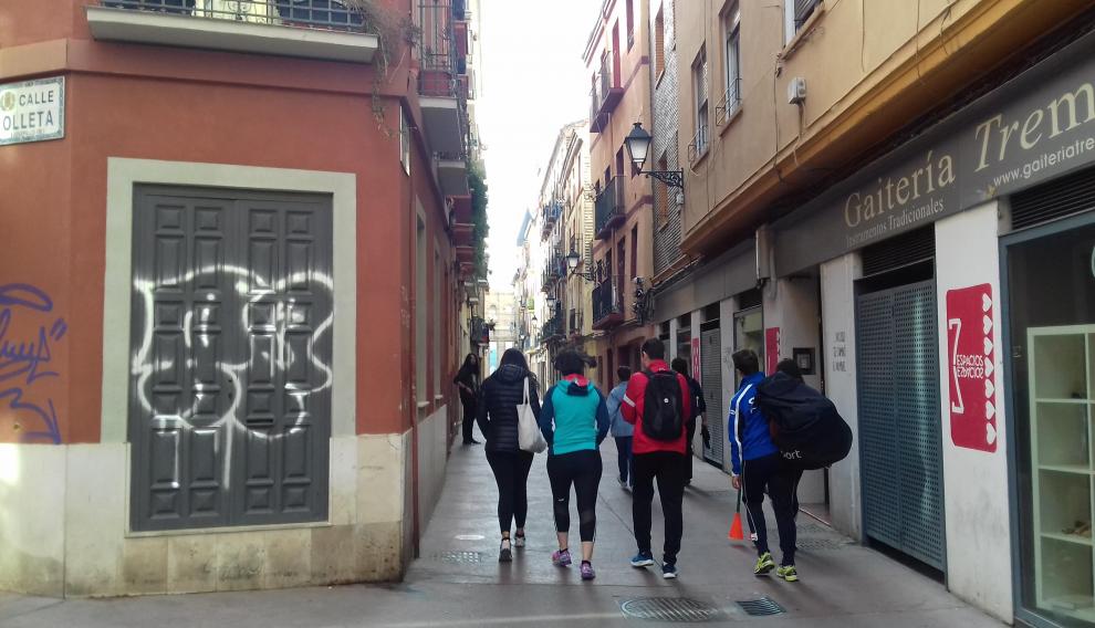 Calle de San Agustín, en la Magdalena, donde gana Unidas Podemos.
