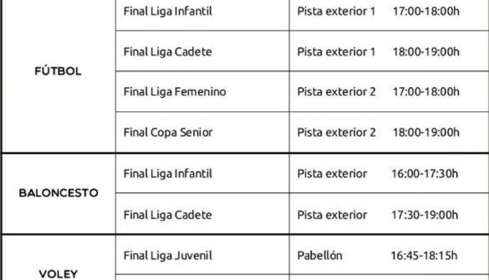 Horarios