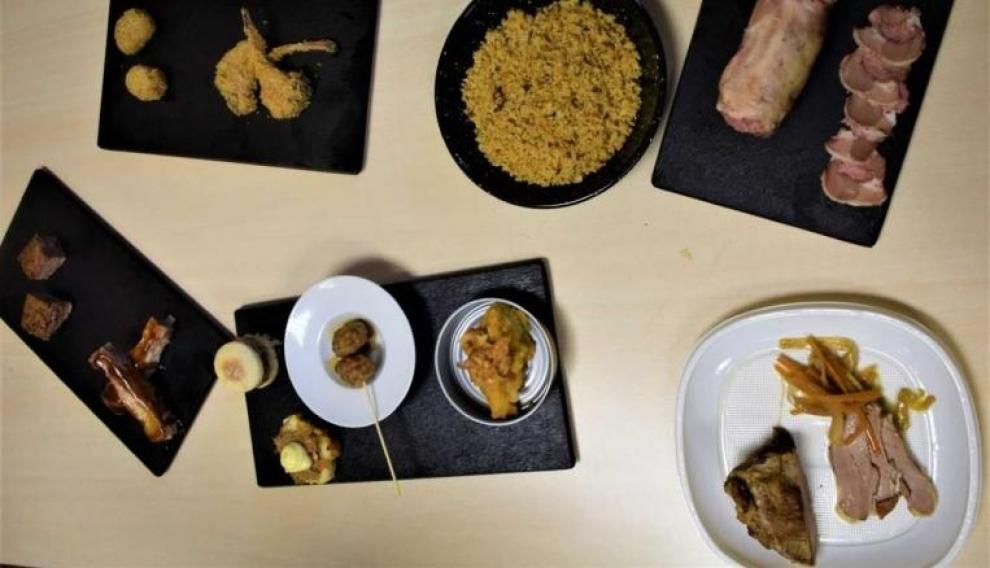 Platos preparados con partes menos nobles del ternasco.