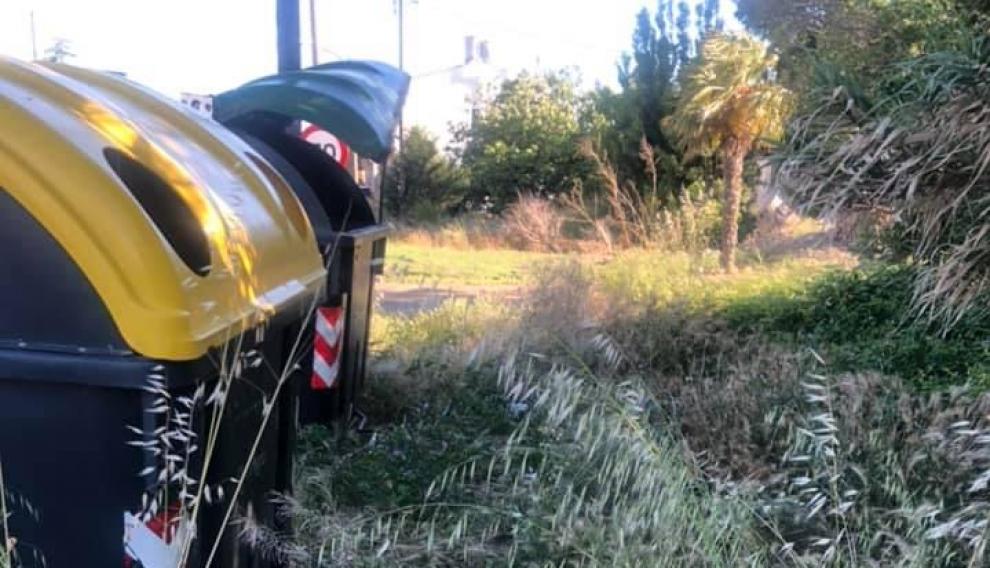 contenedores en montañana