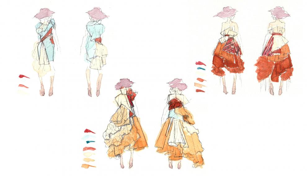 Un planning de las ilustraciones de Nuria.