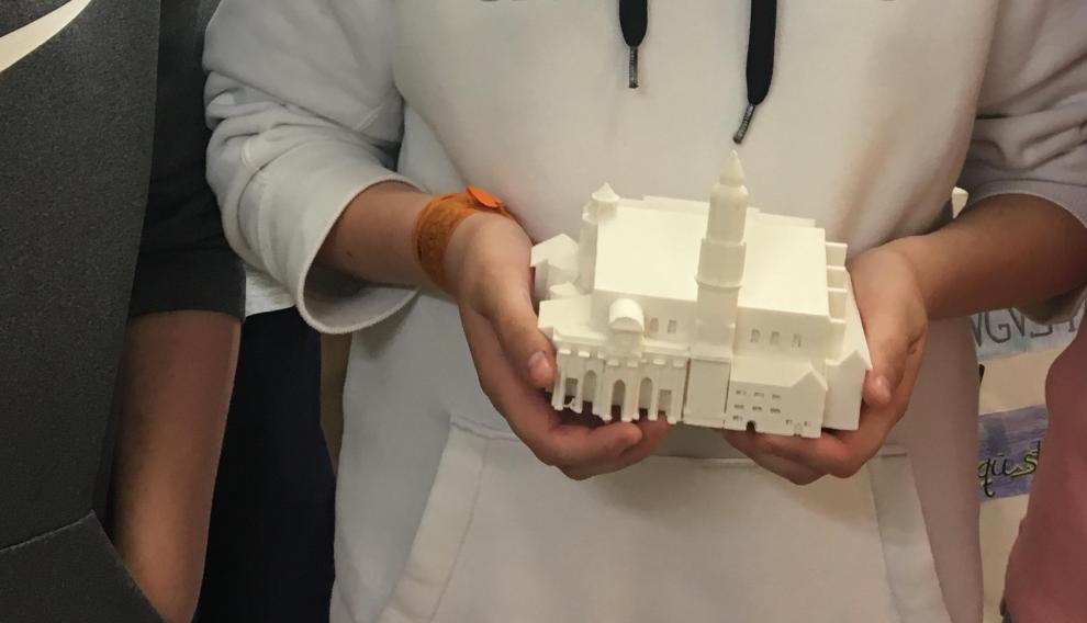 Los monumentos de la maqueta están hechos en 3D