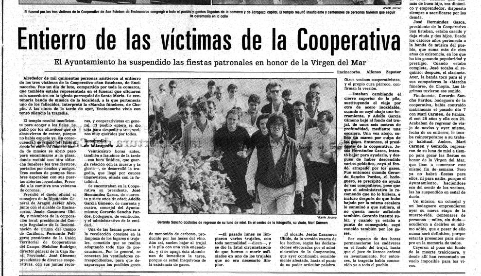 Así contó Heraldo la tragedia en Encinacorba