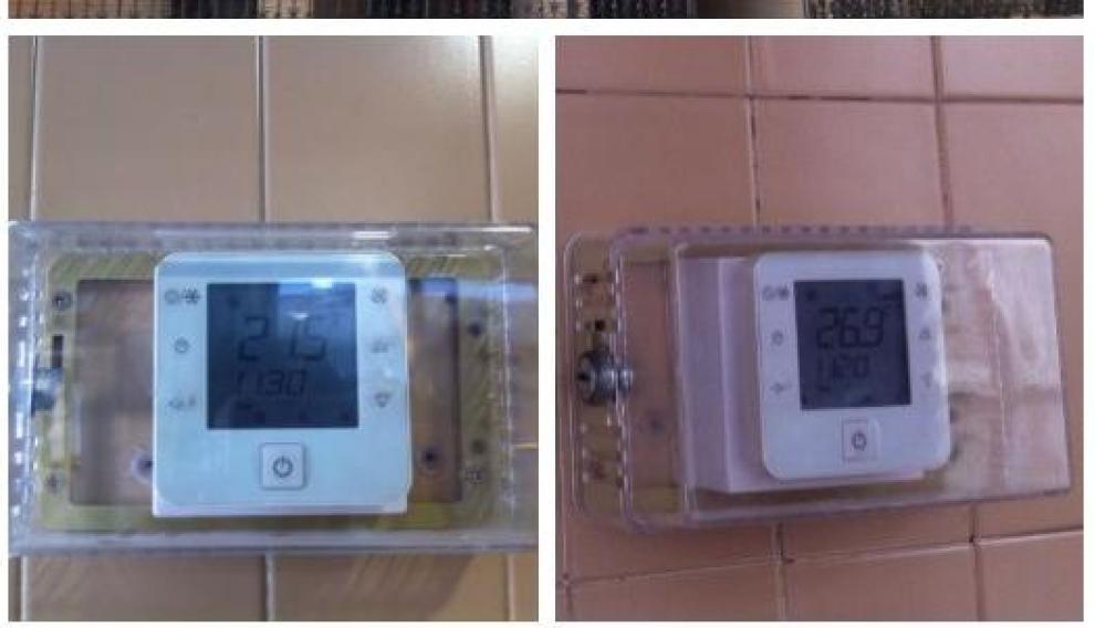 Diferencia de temperaturas entre una y otra planta en el centro de salud Fernando el Católico.