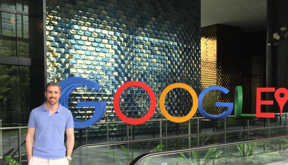 Borja Adiego, en la sede de Google.