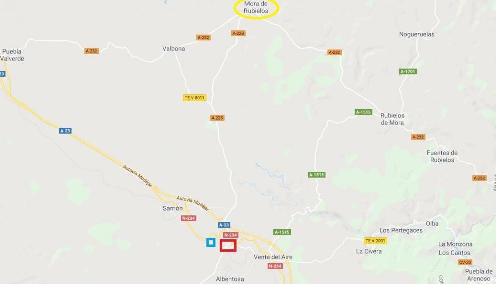 El error en Google Maps.