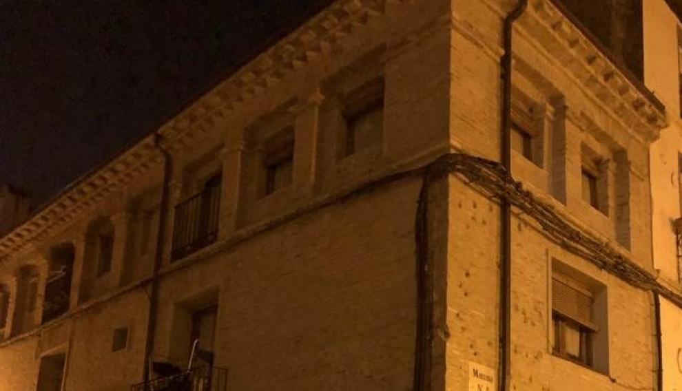 La casa en la que vivió María Andresa, en el barrio de La Magdalena de Zaragoza, en la actualidad.