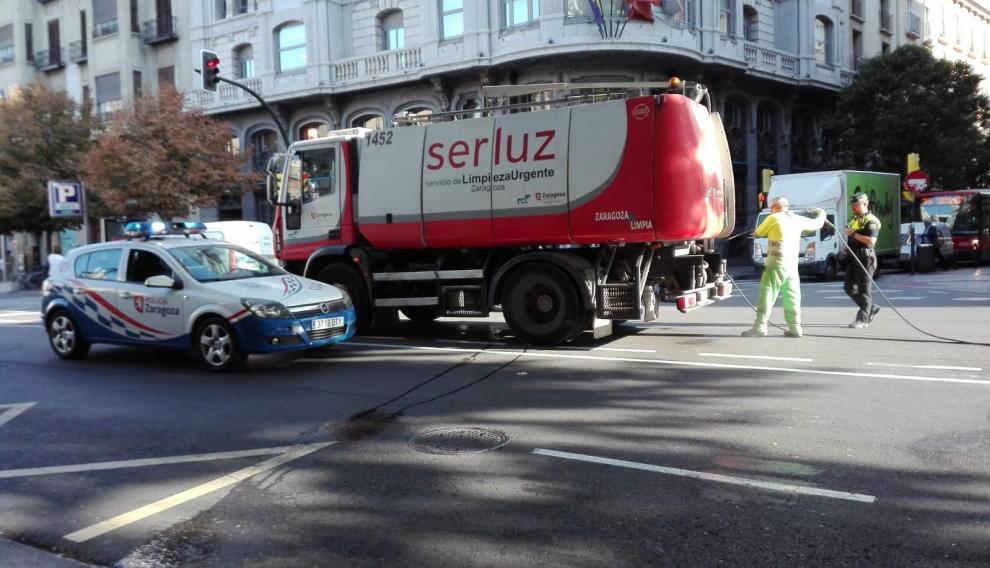 Lugar donde ha tenido lugar el accidente de los dos autobuses