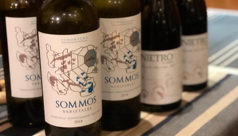Los vinos de Bodega Sommos que se bebieron.