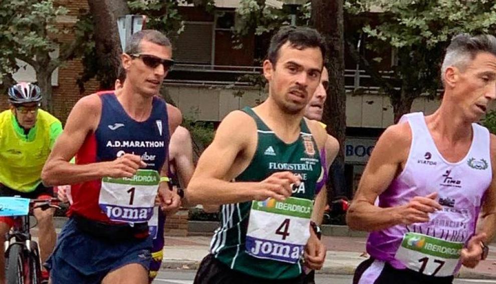 Alberto Puyuelo, durante el Campeonato de España de maratón.