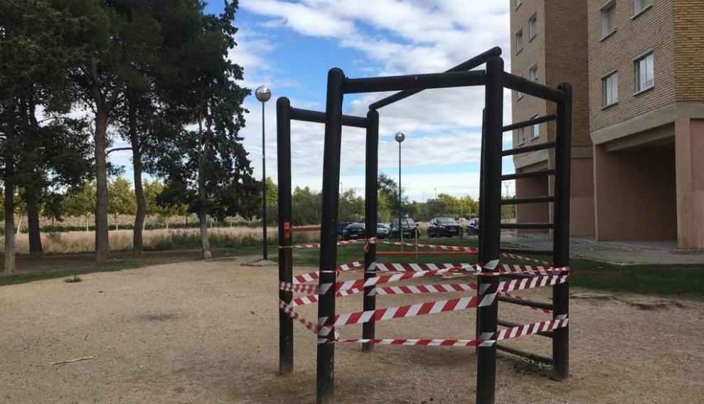Estado del parque de Valmaseda, en La Jota.