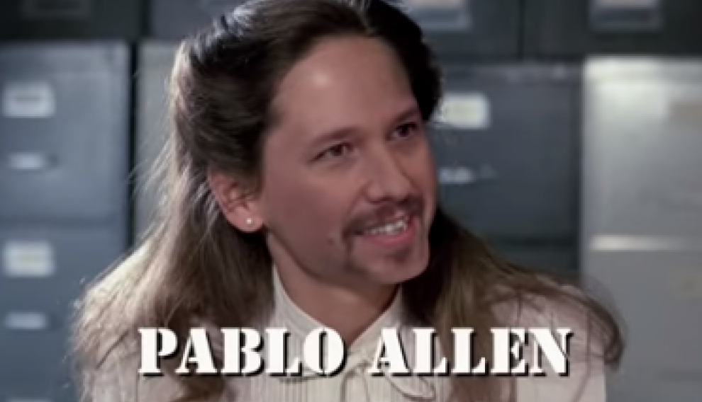 Pablo Iglesias es Amanda Allen