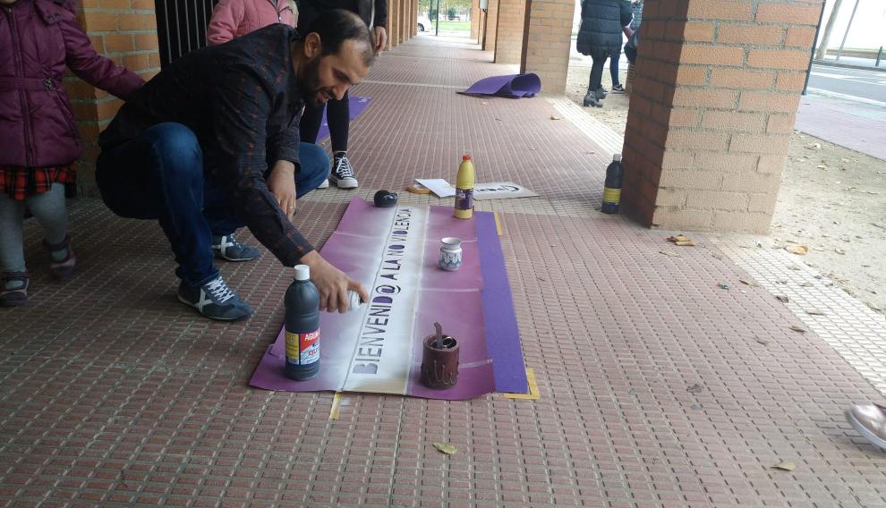 Moquetas confeccionadas por Tiebel para el 25-N.