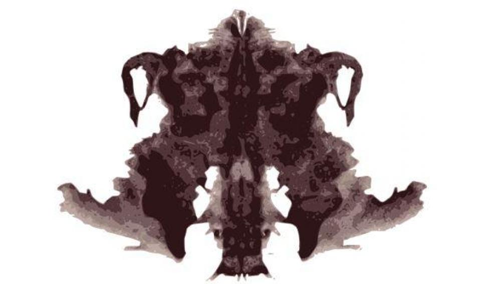 Ejemplo de imagen del test de Rorschach.