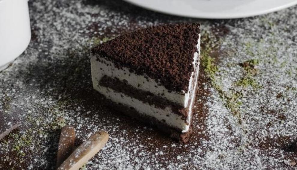 Tarta de queso y oreo.