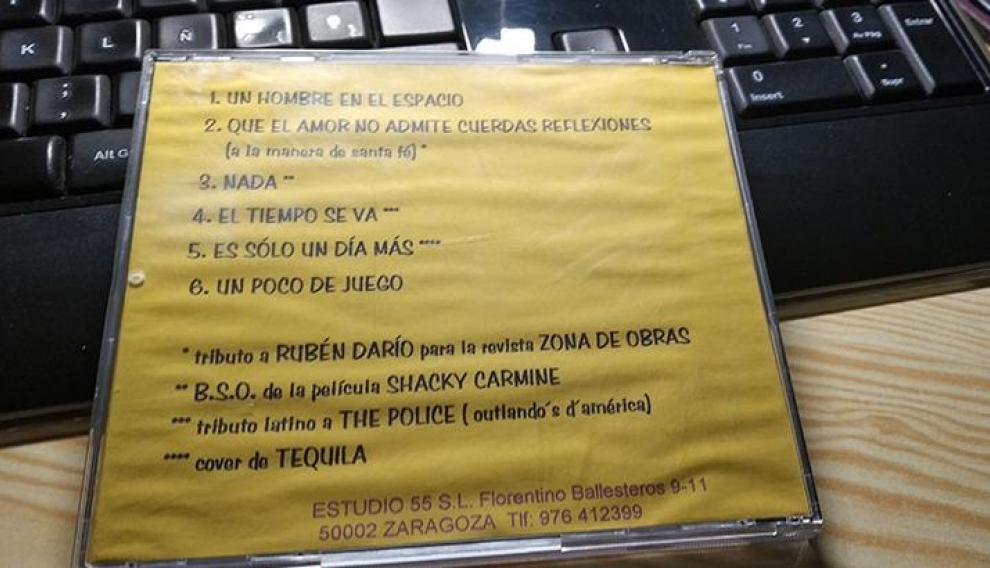 CD-R de Bunbury, contraportada amarilla.