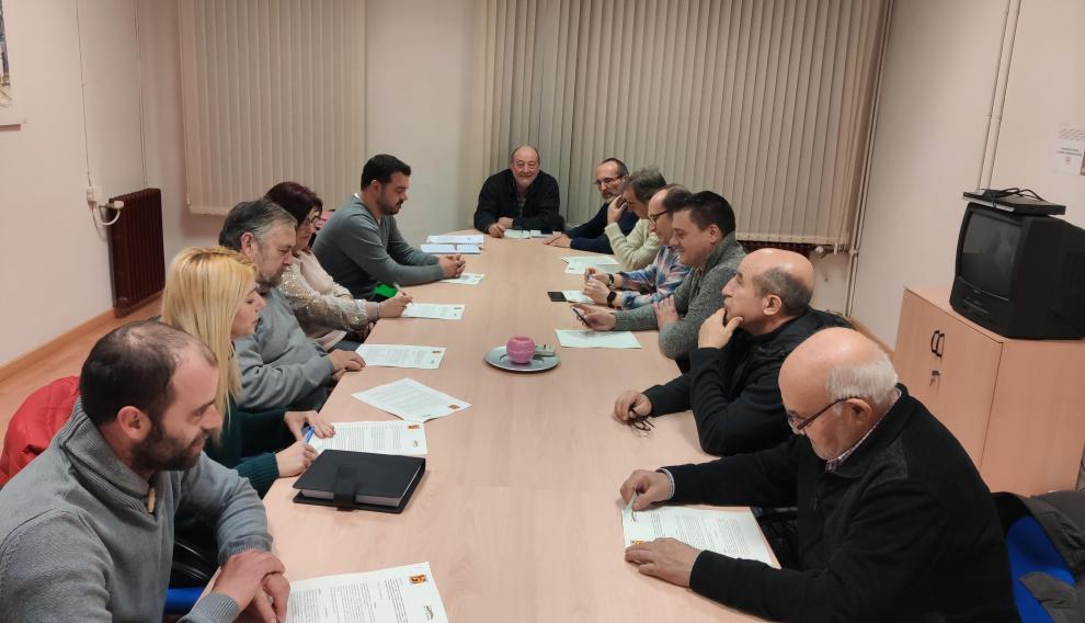 Consejo de Alcaldes de la Comarca de La Litera, donde se aprobó el convenio.