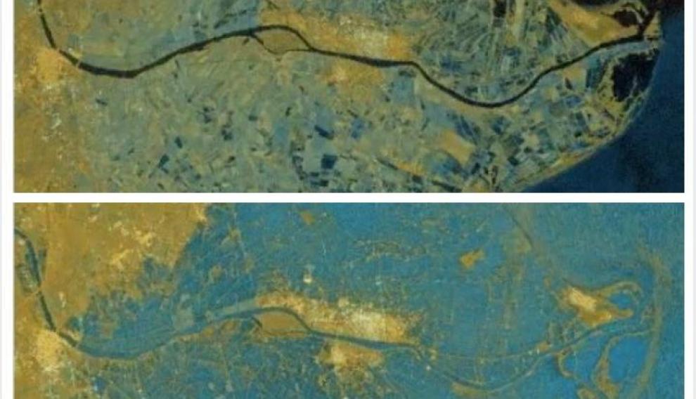 El delta del Ebro, antes y después de la Borrasca Gloria
