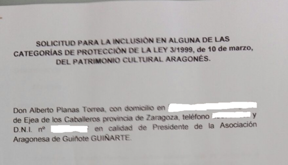 Registro de entrada de la solicitud de Guiñarte, el 23 de abril de 2017.