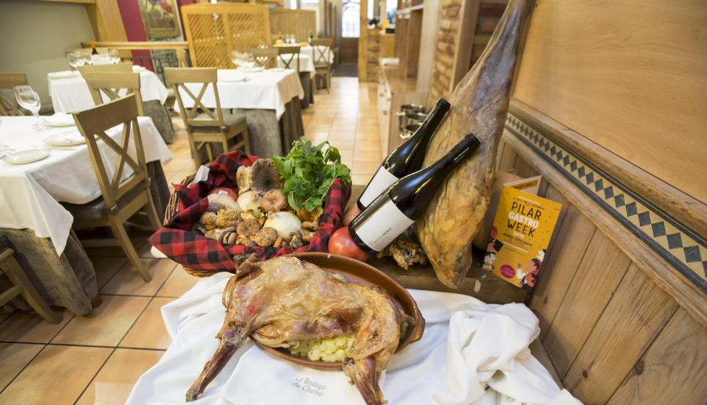 Cabrito asado en La bodega de Chema