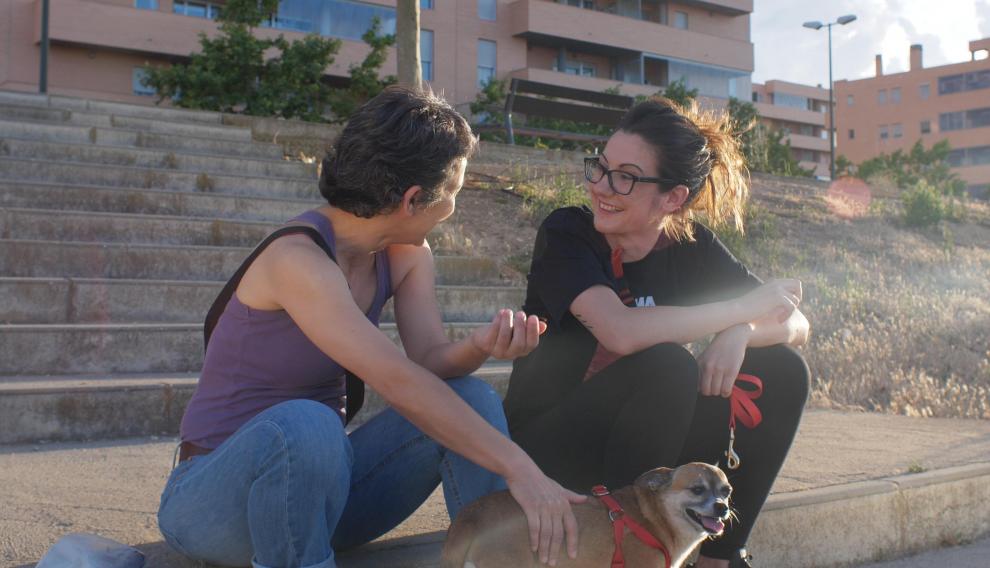 Nuria Ribó y 'Mujeres al atardecer'.