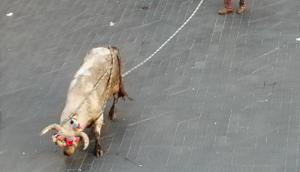 Segundo de la tarde en la plaza del Torico.