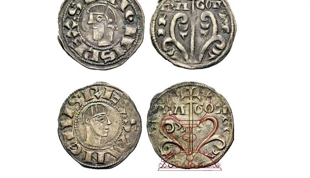 Las monedas acuñadas durante el reinado de Sancho Ramírez.