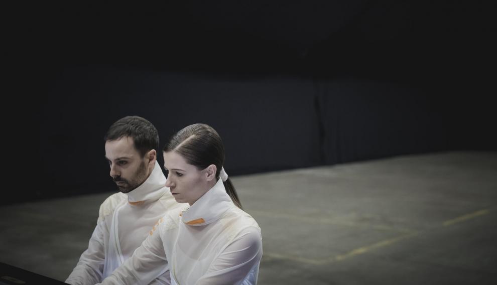 Mariana Palacios y Juan J. Ochoa, en un momento del cortometraje
