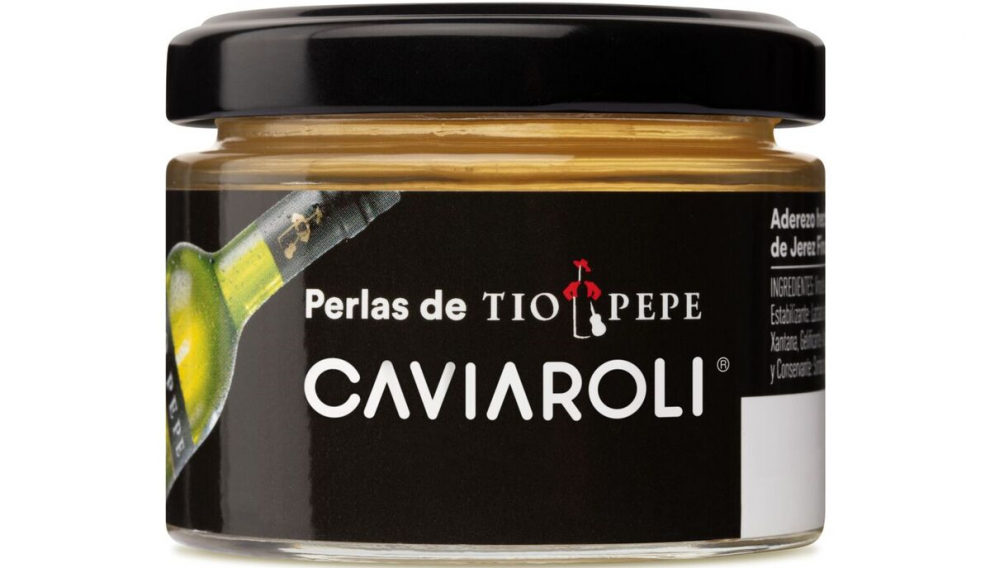 Esferificaciones de Tío Pepe.
