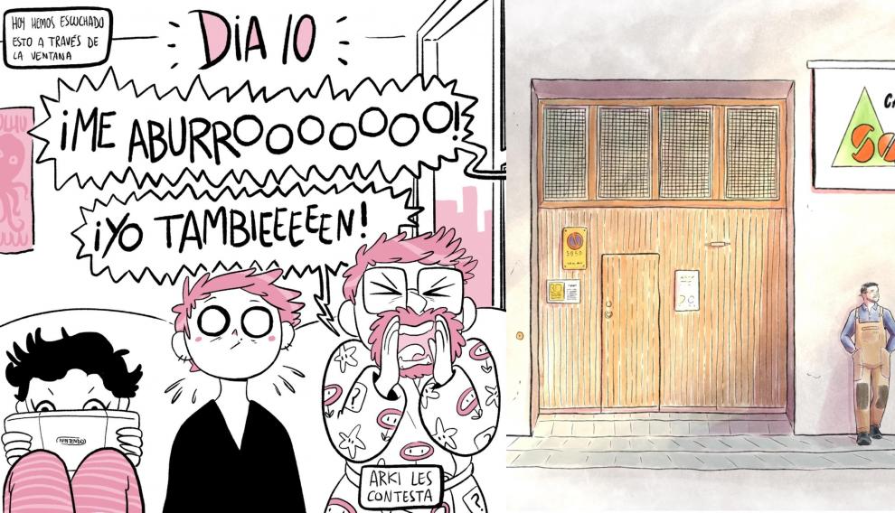 Viñetas de la dibujante barbastrense Sara Soler.