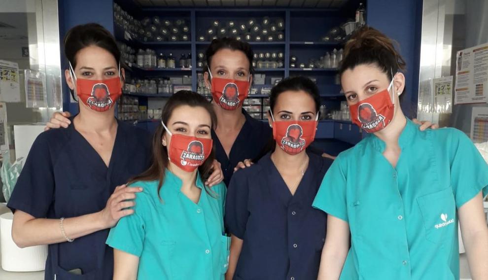 Casademont Zaragoza entrega 100 mascarillas en el hospital Quirónsalud