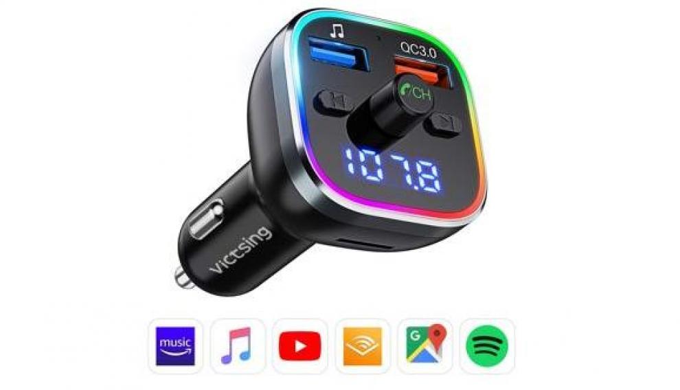 Transmisor FM de Bluetooth V5.0.