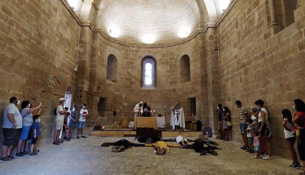 También se recreen escenas de la vida templaria en las dependencias interiores del castillo.