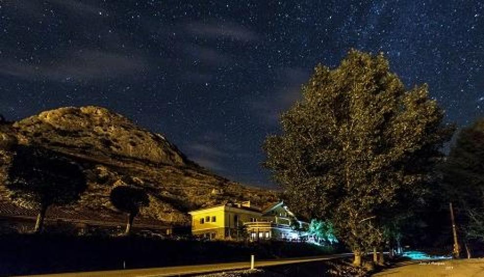 Noche estrellada en Aliaga.