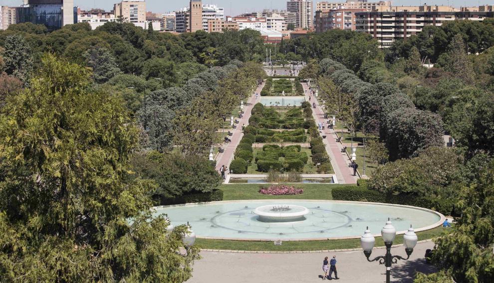 Vista del parque Grande José Antonio Labordeta de Zaragoza