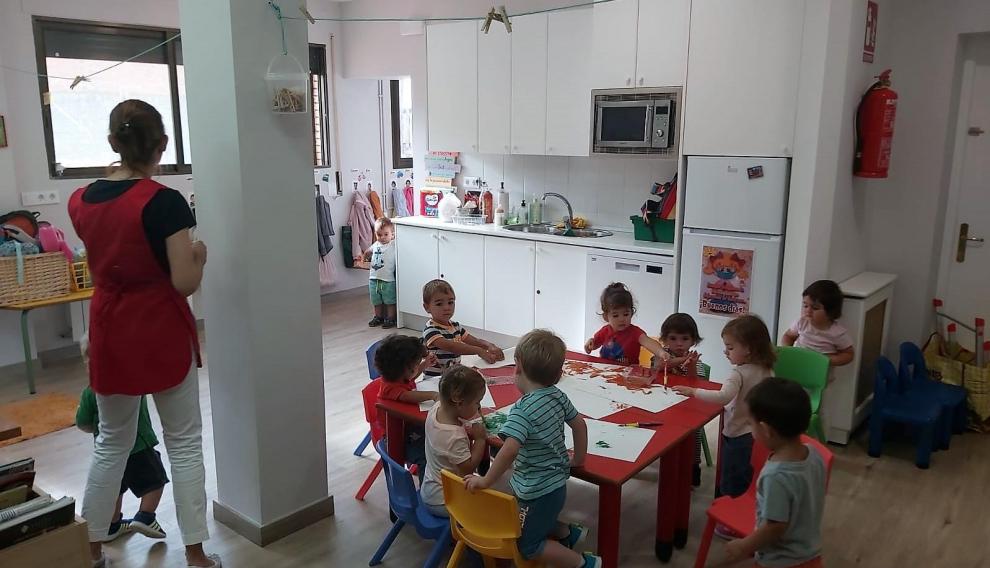 Los vecinos más pequeños de Esplús en la escuela infantil este curso.